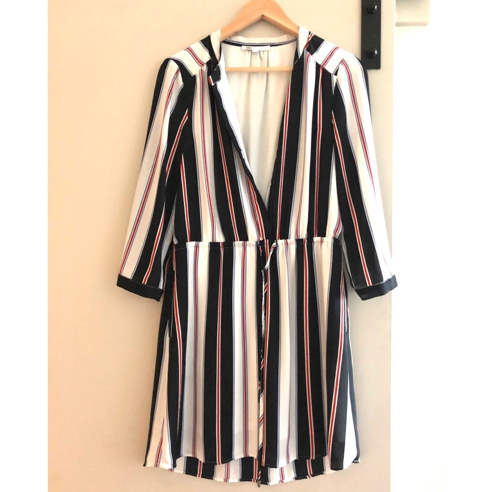 DR2 striped dress with belt